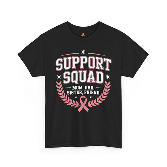 Support Squad Breast Cancer Awareness Unisex T-shirt | TEEZOCA 