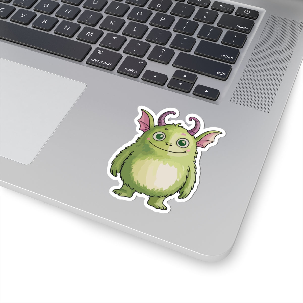 TEEZOCA funny green monster sticker kawaii style