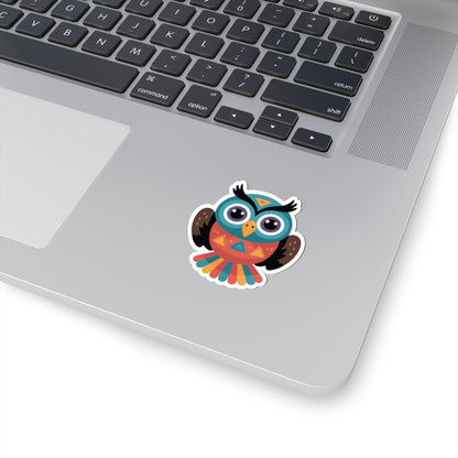 TEEZOCA colorful tribal owl illustration