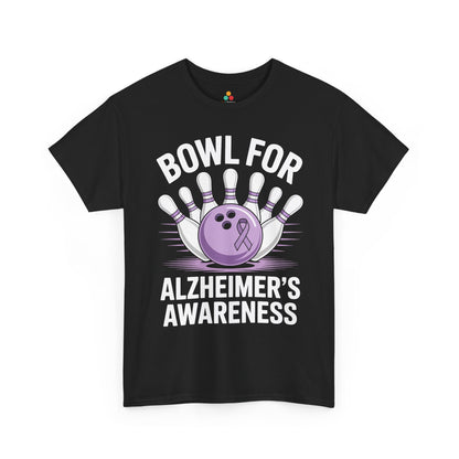 Bowl for Alzheimer Awareness Unisex T-shirt Purple Ribbon | TEEZOCA 