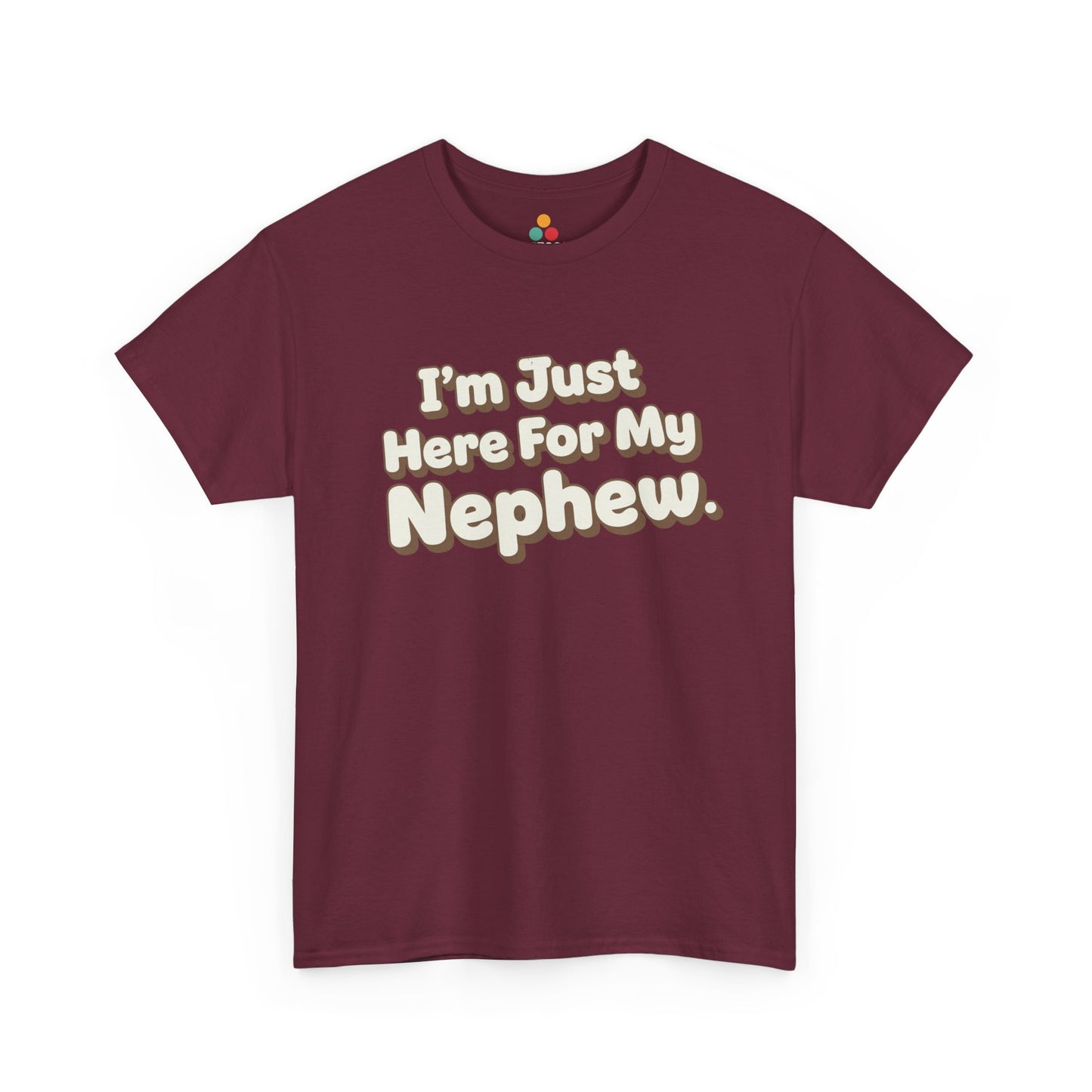 I'm Just Here For My Nephew T-Shirt – Retro Auntie & Uncle Gift Tee | TEEZOCA 