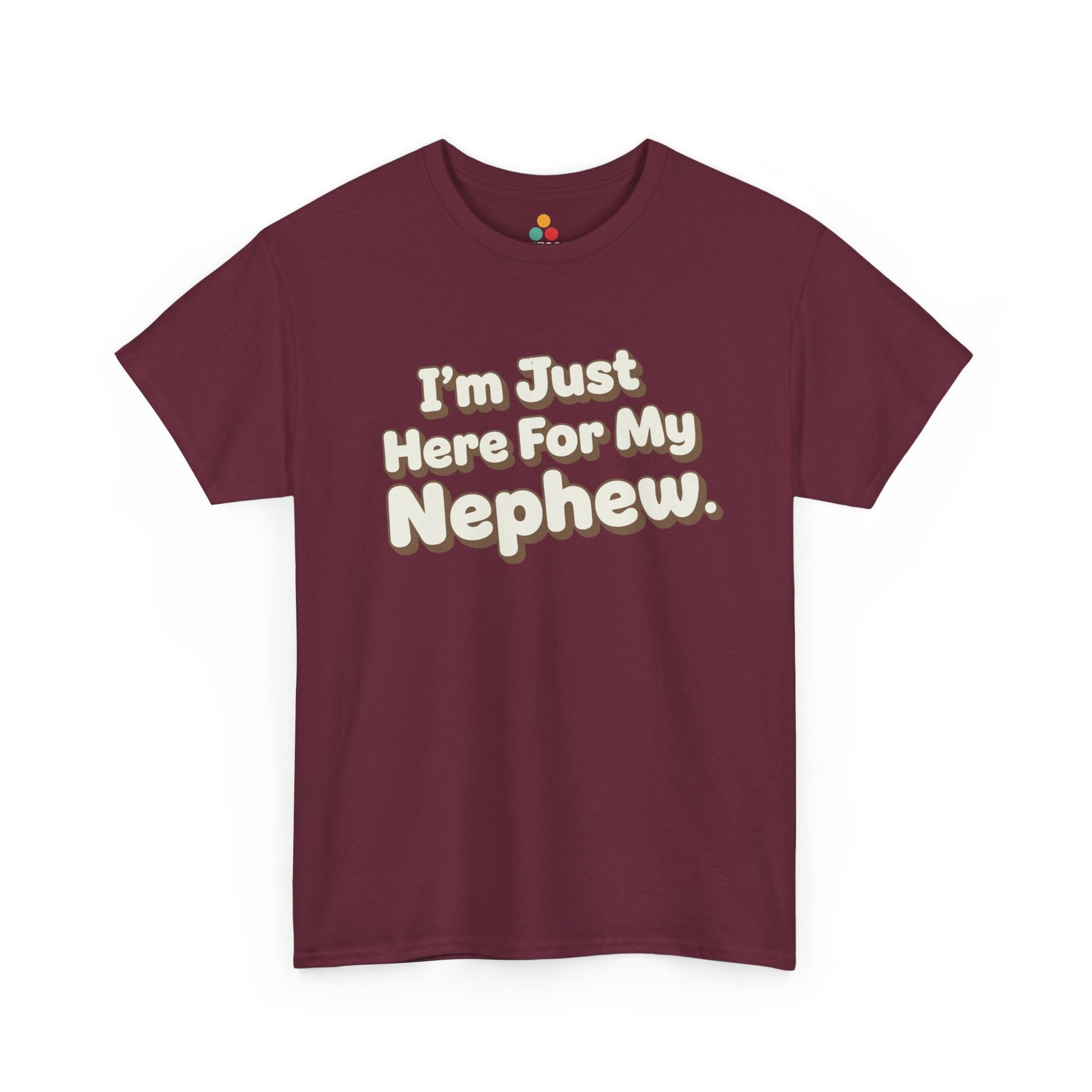 I'm Just Here For My Nephew T-Shirt – Retro Auntie & Uncle Gift Tee | TEEZOCA 