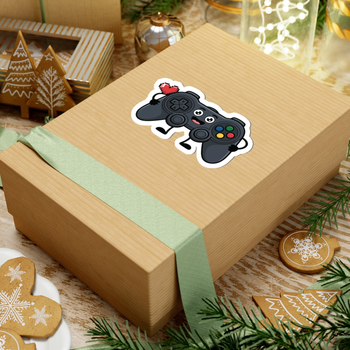 TEEZOCA gamer gift sticker kawaii game controller character design