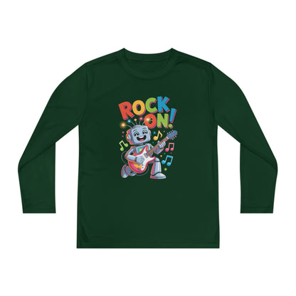 Rock On Robot Kids Long Sleeve T-Shirt TEEZOCA