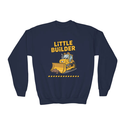 Little Builder Kids Crewneck Sweatshirt | TEEZOCA 