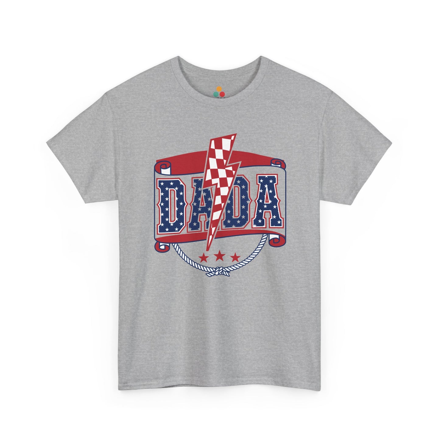 Patriotic DADA Banner T-Shirt – 4th of July Dad Gift American Flag Tee | TEEZOCA 