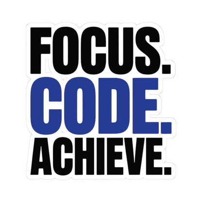 TEEZOCA focus code achieve coding sticker for developers
