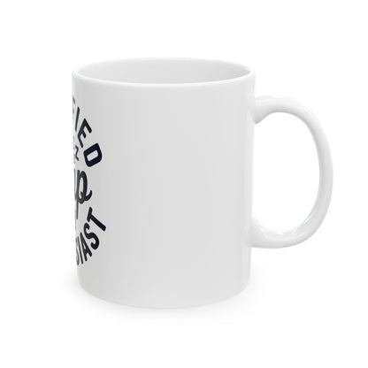 TEEZOCA coffee mug featuring Certified Nap Enthusiast cozy nap text