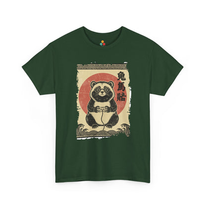 Panda Gamer Vintage Tee Japanese Ukiyo-e Graphic T-Shirt