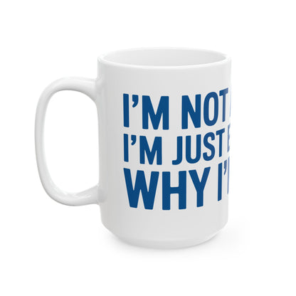 TEEZOCA sarcastic office coffee mug for confident personalities