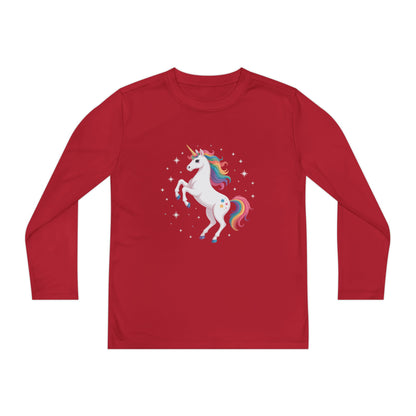 Youth Long Sleeve Tee — Rainbow Unicorn Graphic TEEZOCA