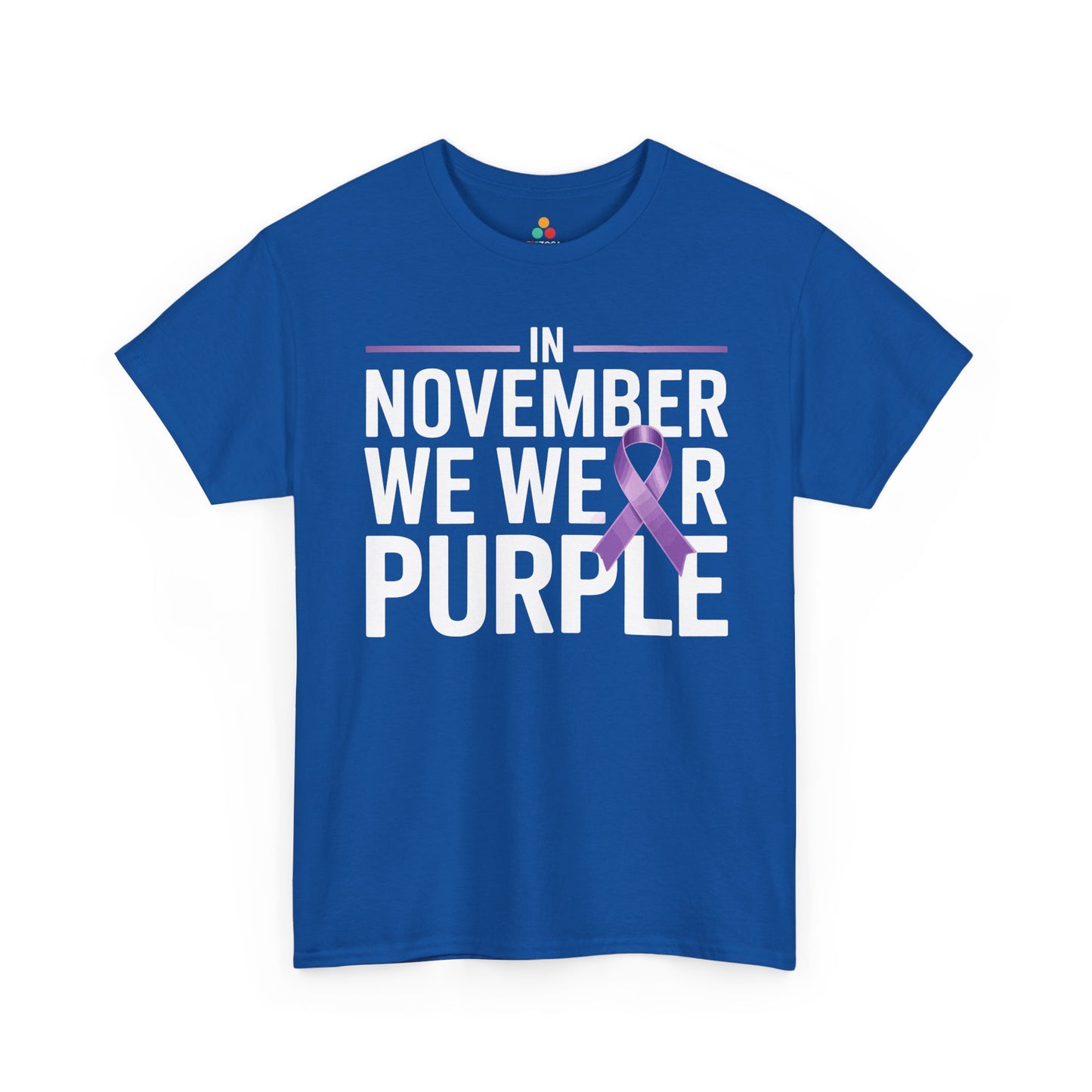 In November We Wear Purple Alzheimer Awareness Unisex T-shirt | TEEZOCA 