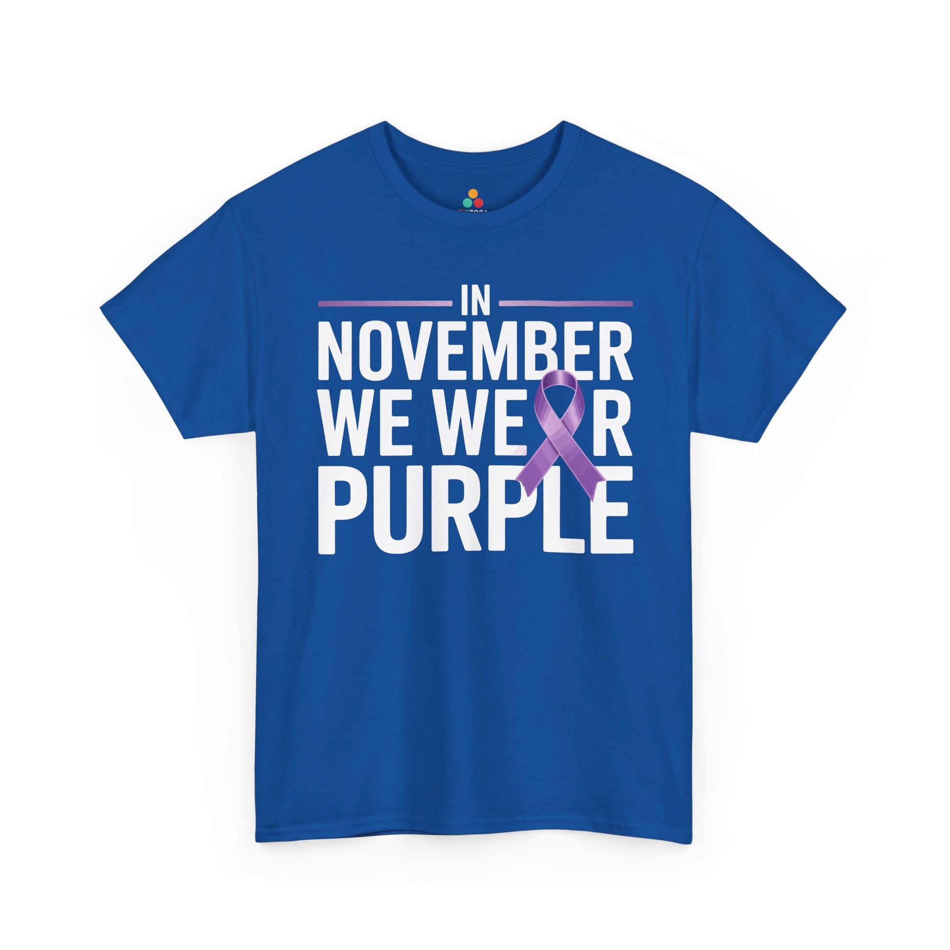 In November We Wear Purple Alzheimer Awareness Unisex T-shirt | TEEZOCA 