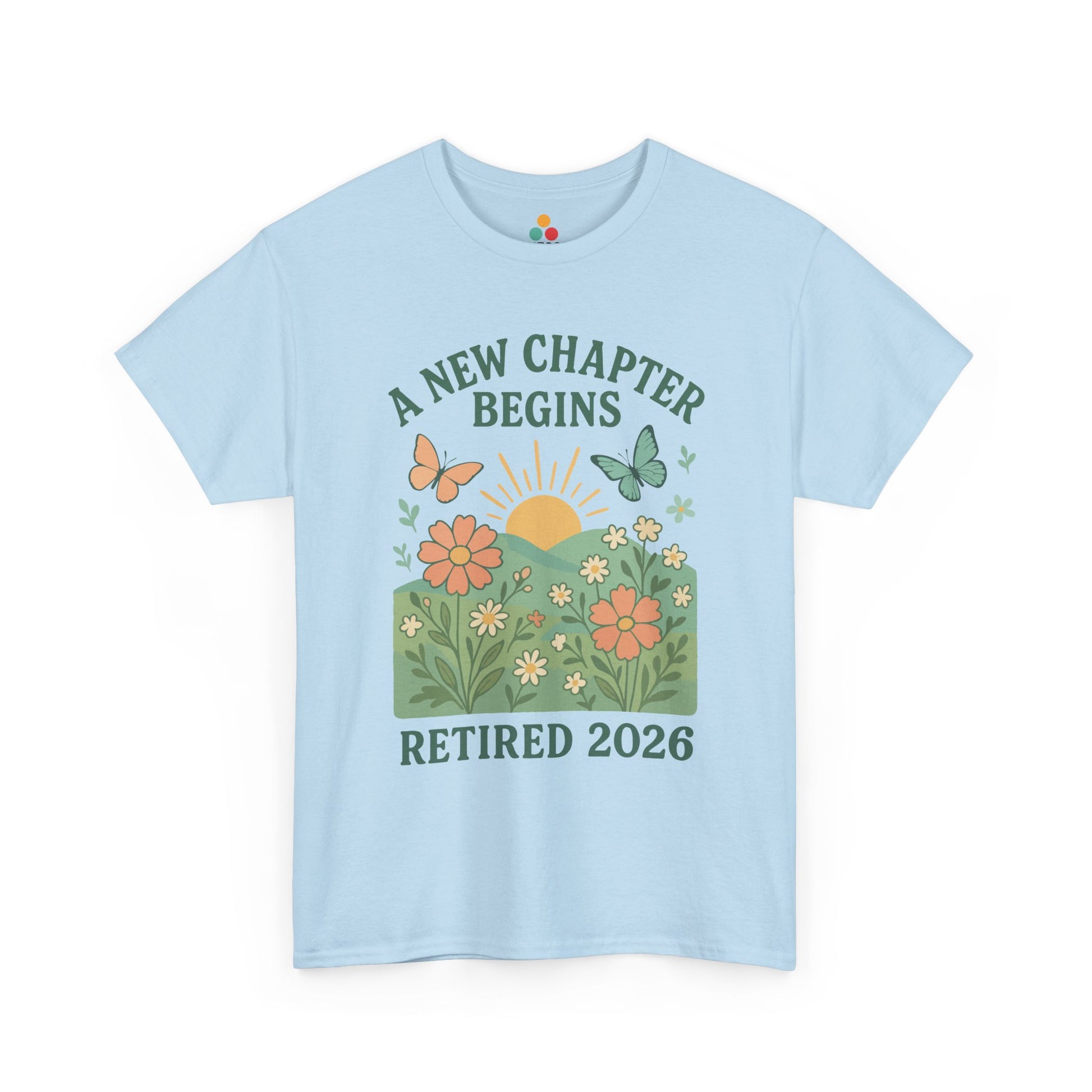 A New Chapter Begins Retired 2026 T-Shirt – Vintage Floral Retirement Gift | TEEZOCA 