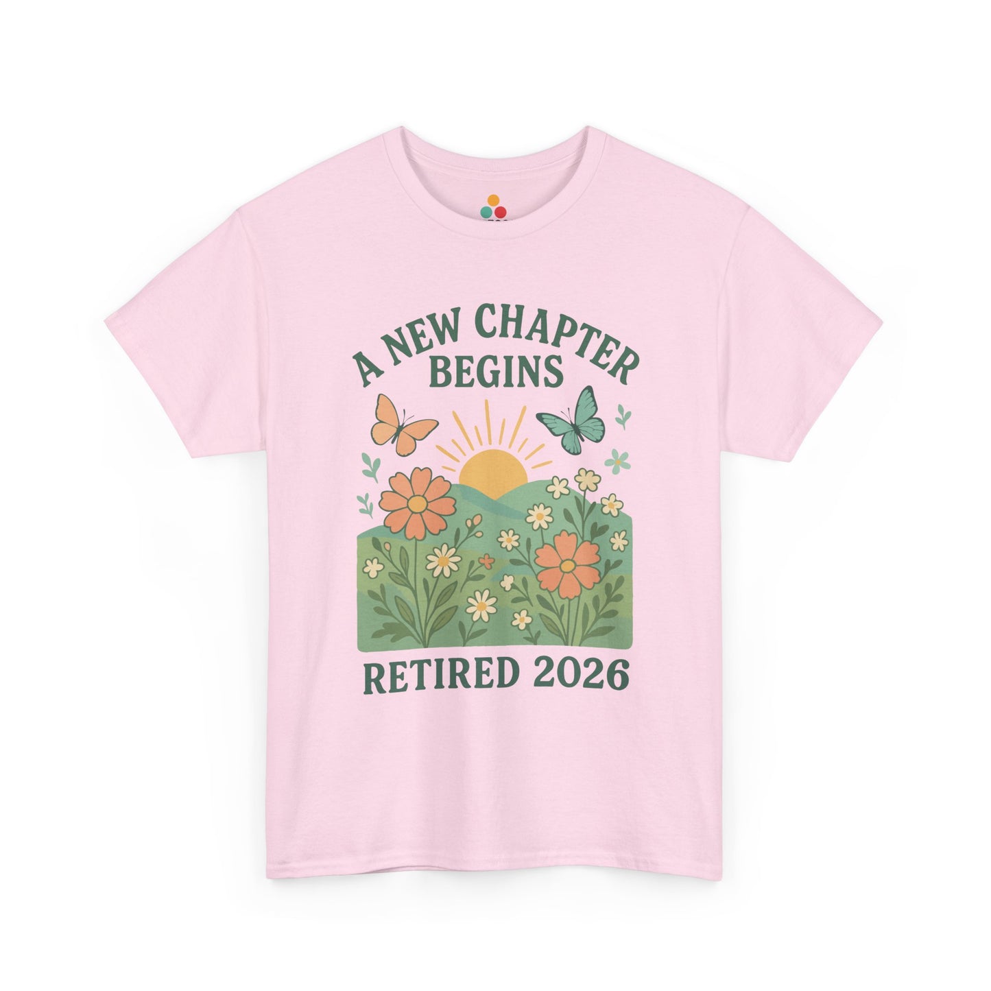 A New Chapter Begins Retired 2026 T-Shirt – Vintage Floral Retirement Gift | TEEZOCA 