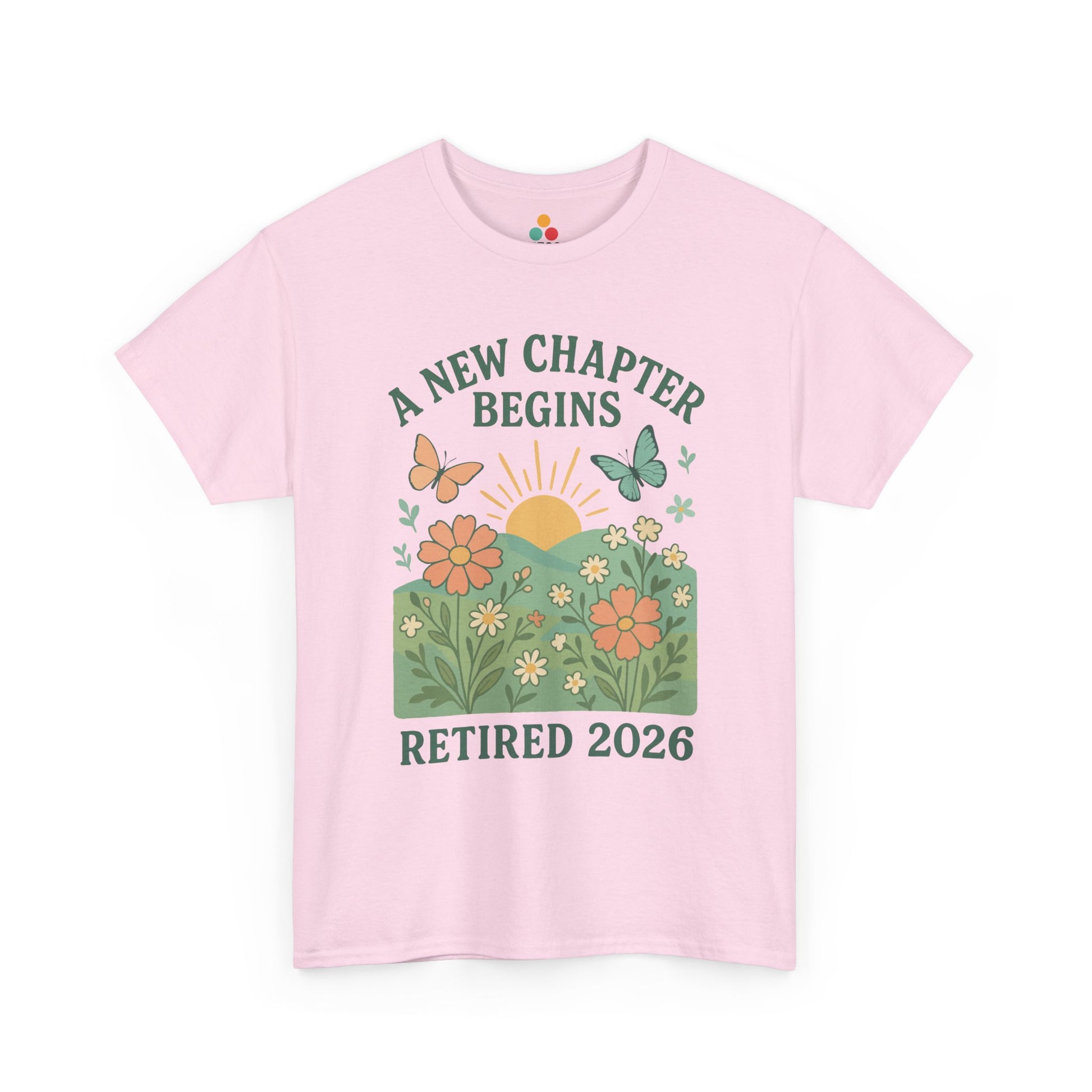 A New Chapter Begins Retired 2026 T-Shirt – Vintage Floral Retirement Gift | TEEZOCA 