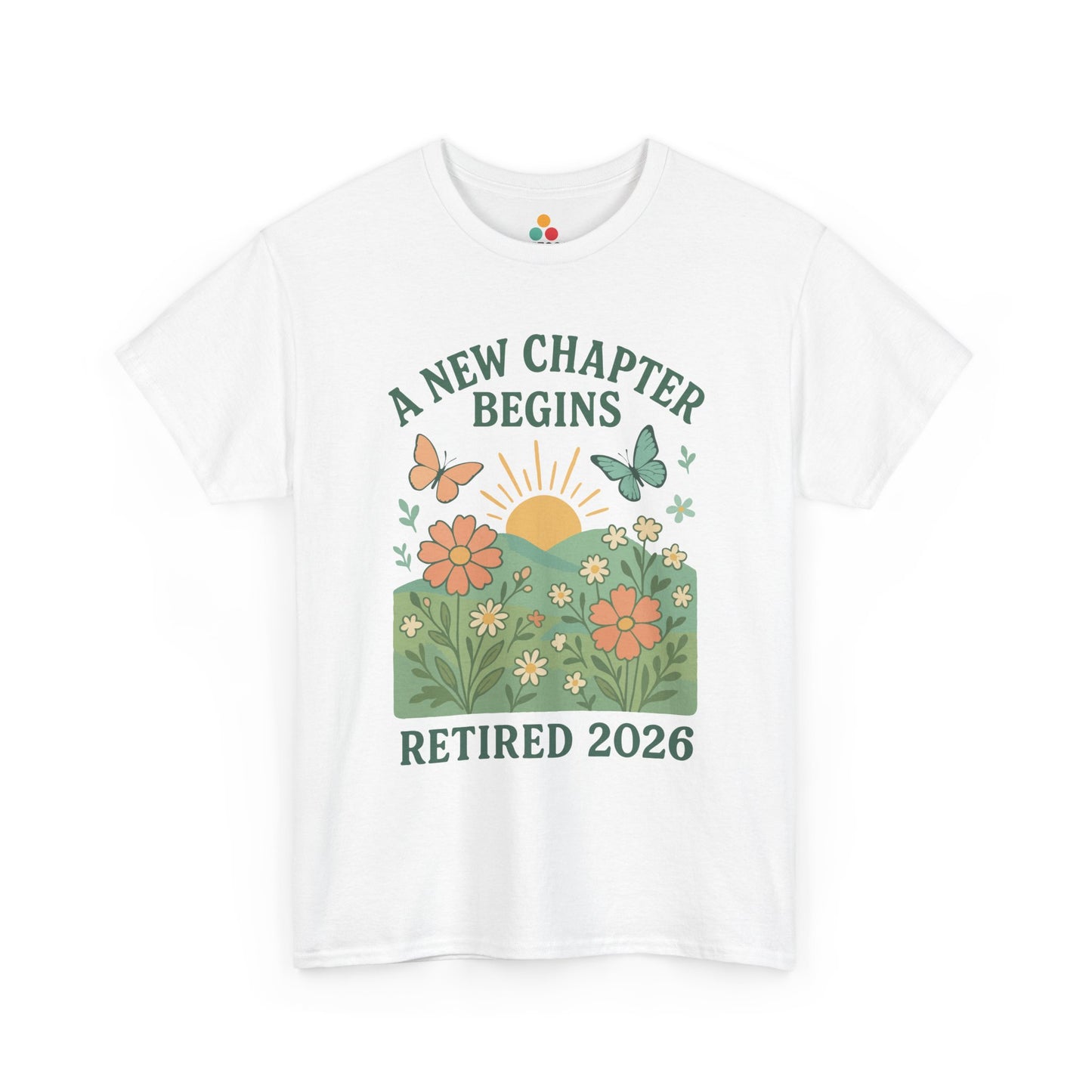 A New Chapter Begins Retired 2026 T-Shirt – Vintage Floral Retirement Gift | TEEZOCA 