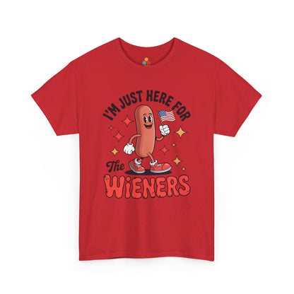 A TEEZOCA 4th of July BBQ Shirt t-shirt with playful stars, bold red type, and backyard cookout energy.
