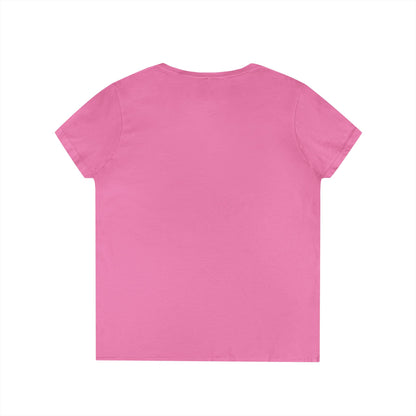 Adopt Don’t Shop Dog & Cat Heart Graphic V-Neck T-Shirt | TEEZOCA 