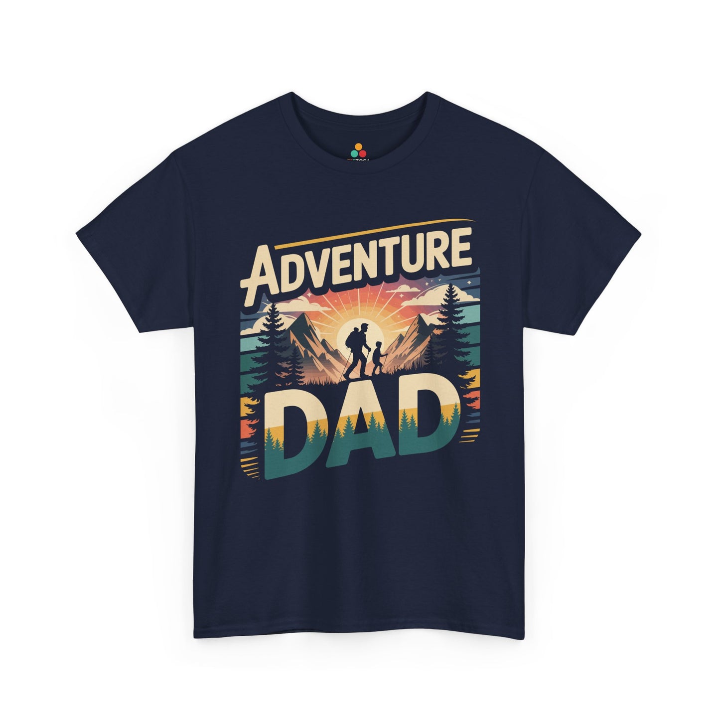 Adventure Dad Hiking Mountain Graphic Unisex T-shirt | TEEZOCA Adventure Dad hiking mountain Unisex T-shirt