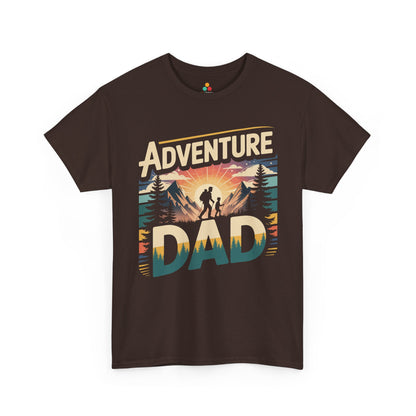 Adventure Dad Hiking Mountain Graphic Unisex T-shirt | TEEZOCA adventure family trail theme Unisex T-shirt