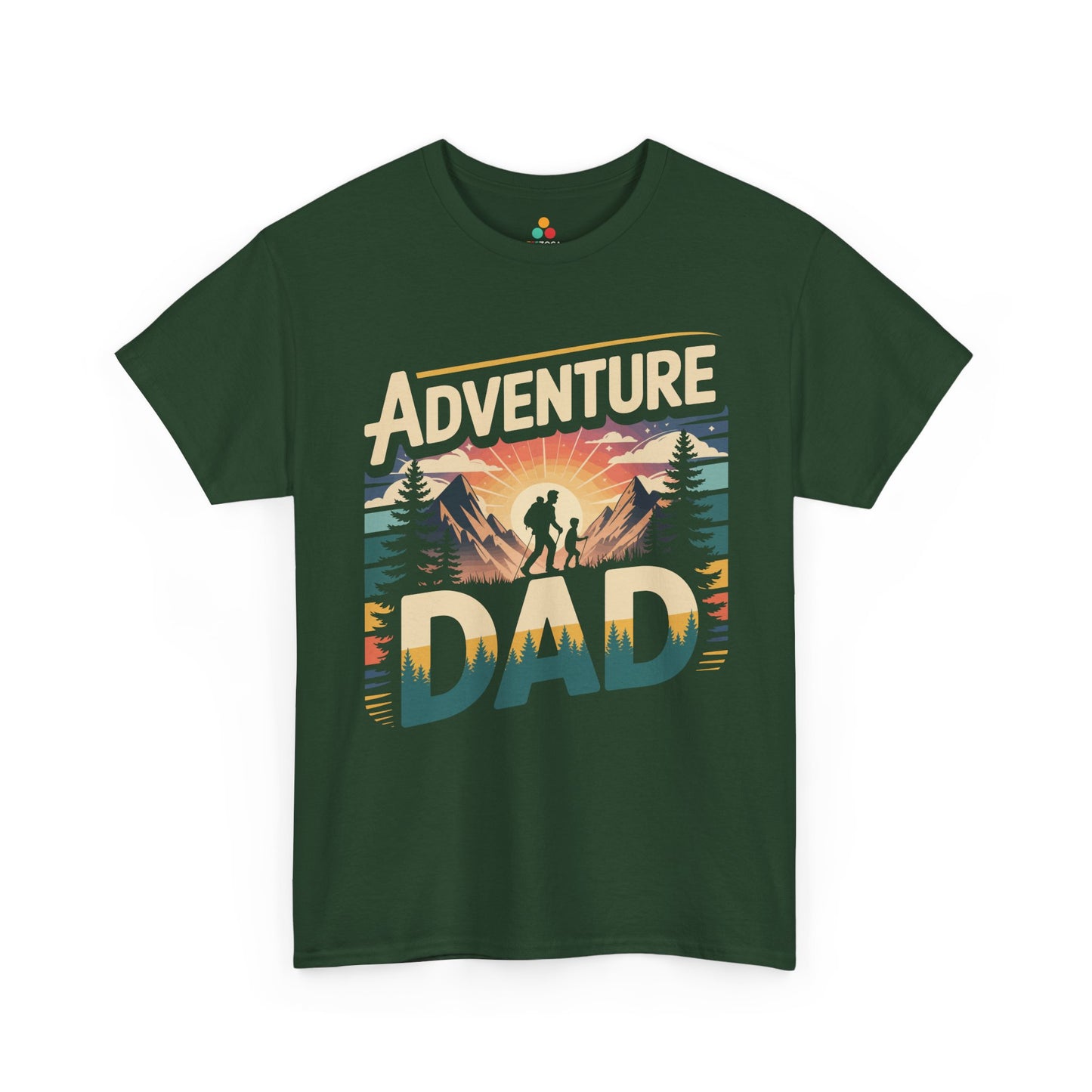 Adventure Dad Hiking Mountain Graphic Unisex T-shirt | TEEZOCA mountain explorer dad statement Unisex T-shirt