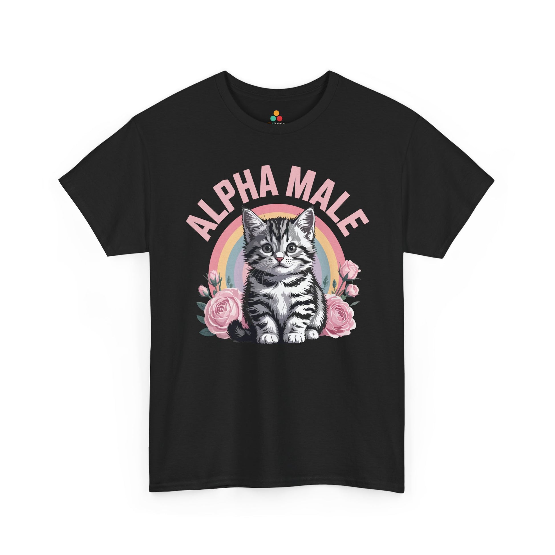 Alpha Male Shirt Funny Cat Dad Gift for Boyfriend Unisex T-shirt | TEEZOCA 