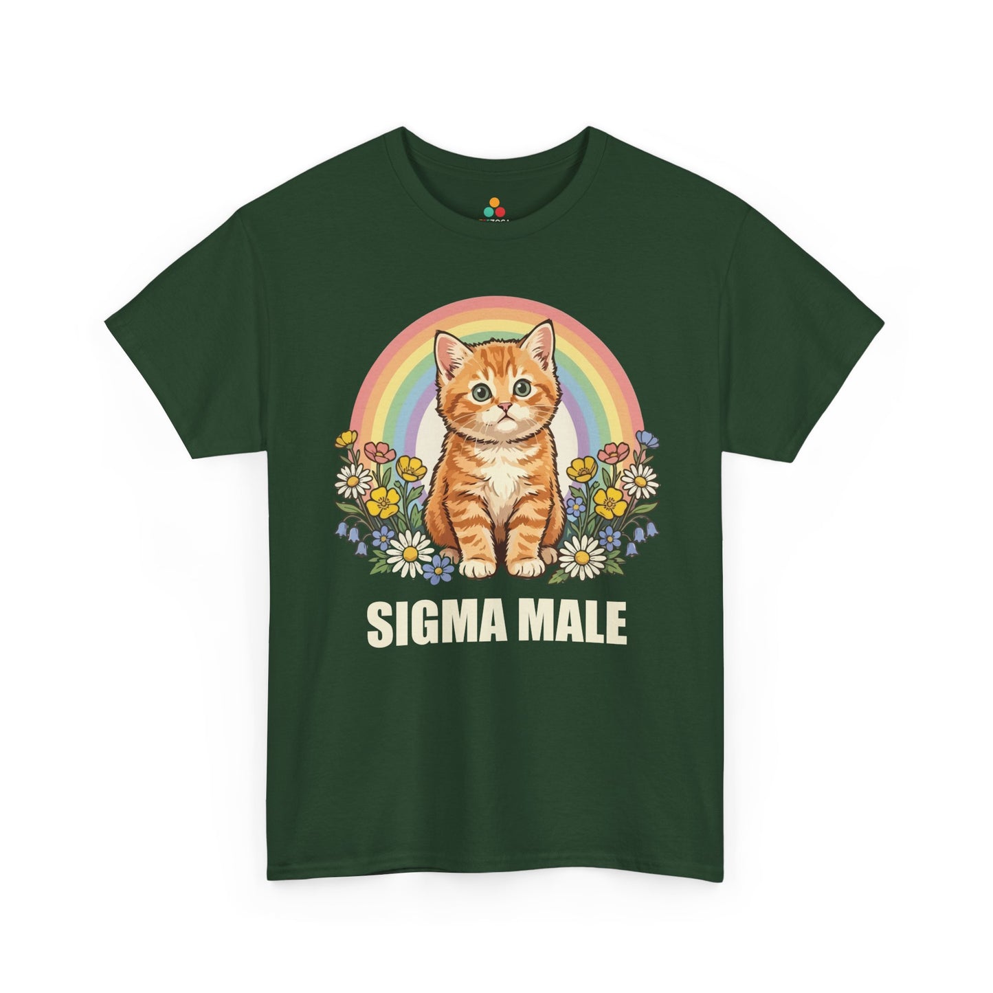 Alpha Male Shirt Sigma Cat Dad Ironic Funny Gift Unisex T-shirt | TEEZOCA 