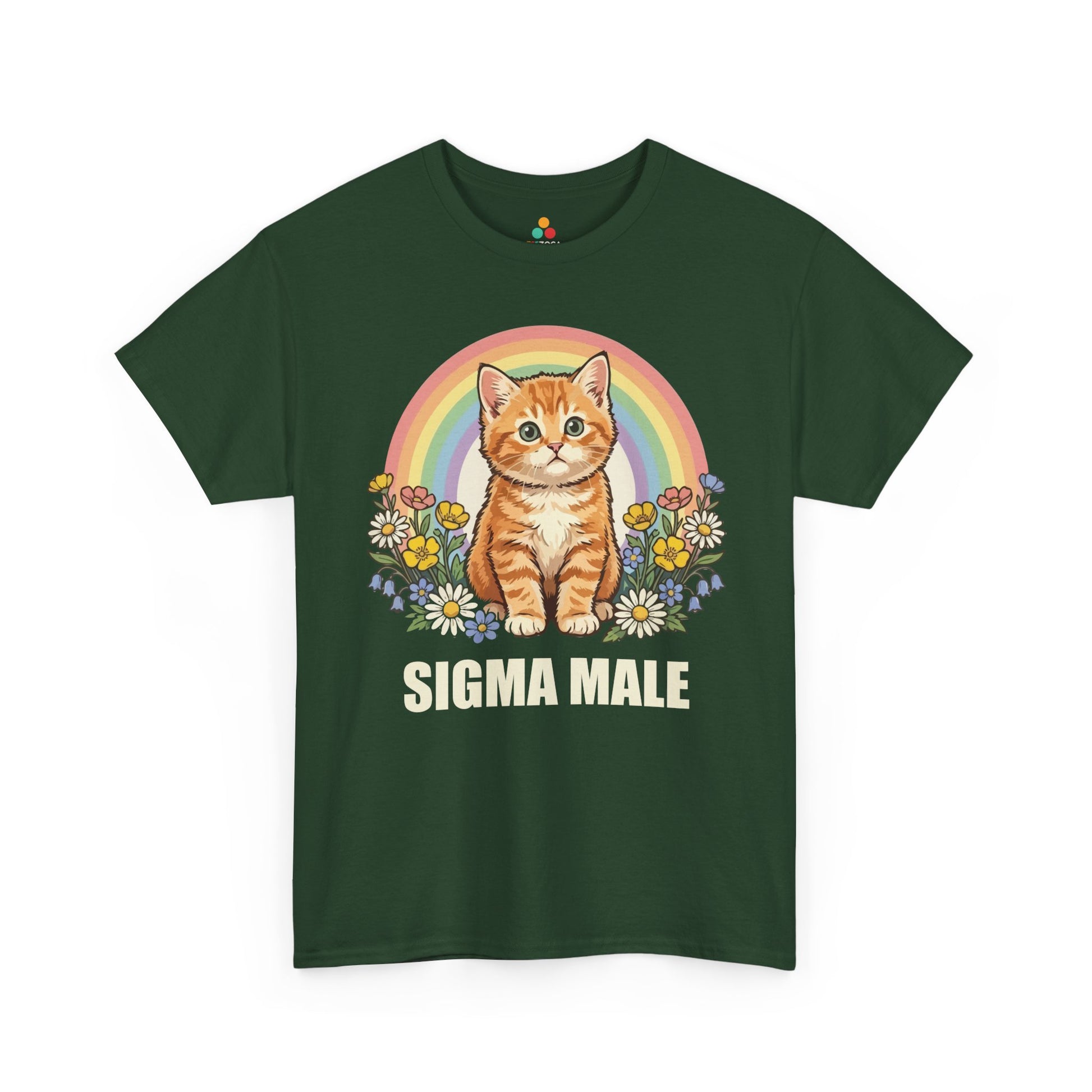 Alpha Male Shirt Sigma Cat Dad Ironic Funny Gift Unisex T-shirt | TEEZOCA 