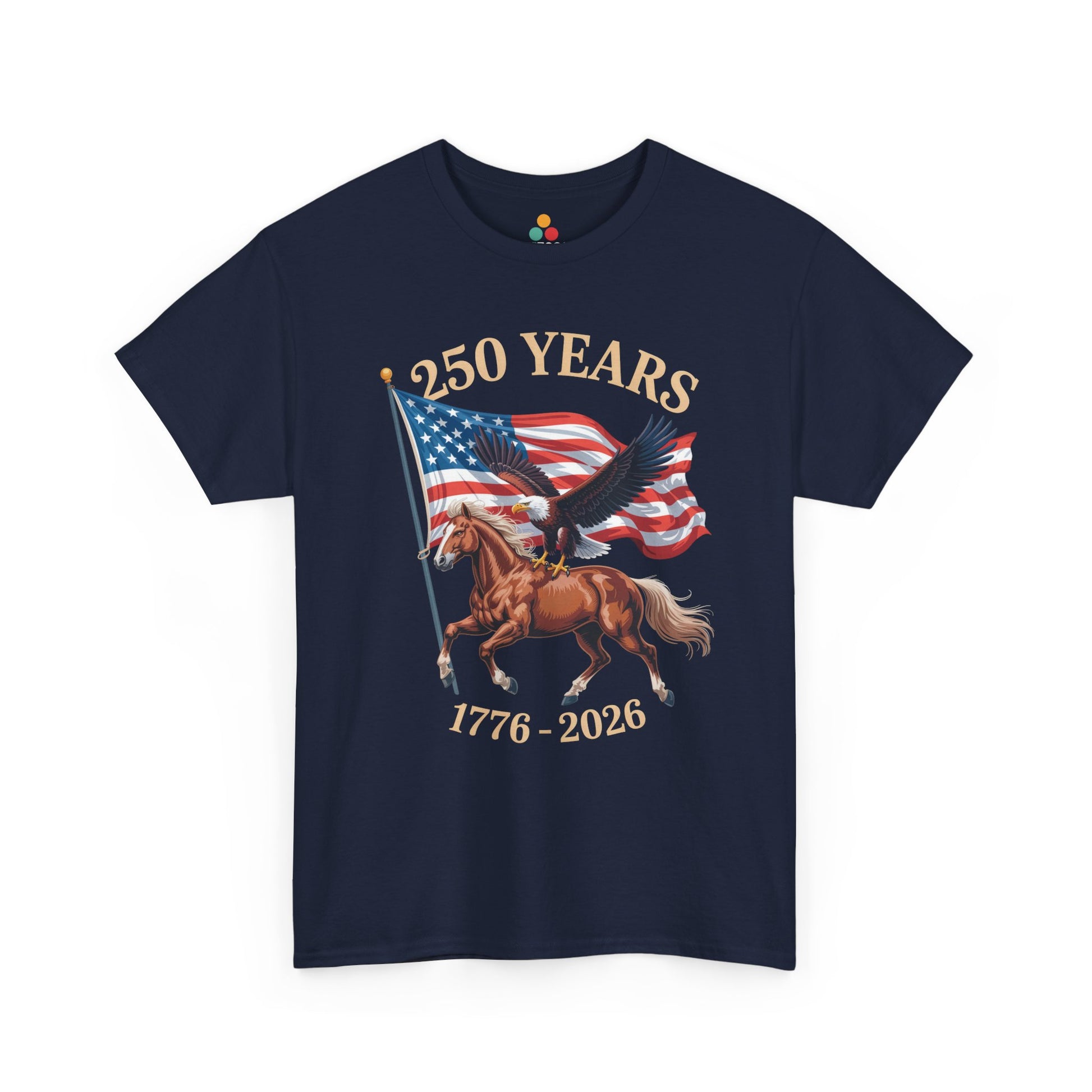 America 250 Shirt — Vintage Western Horse 1776 2026 T-shirt | TEEZOCA 