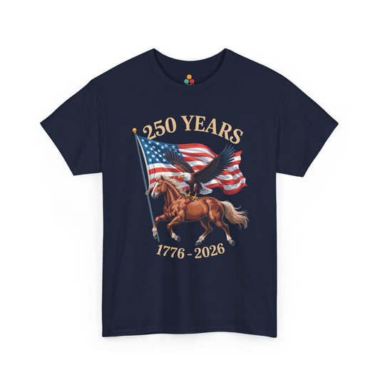 America 250 Shirt — Vintage Western Horse 1776 2026 T-shirt | TEEZOCA 