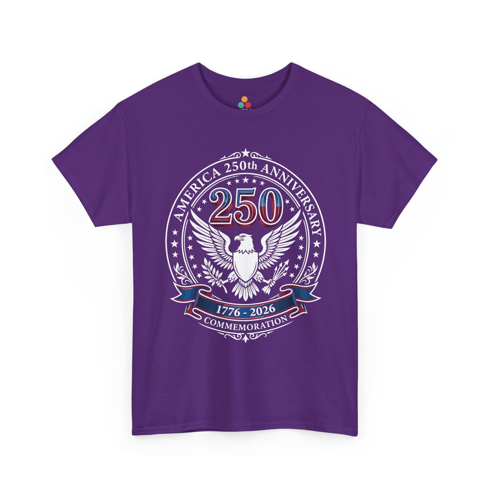 America 250th Anniversary Eagle purple T-Shirt – Patriotic Commemorative 4th of July Tee | TEEZOCA 