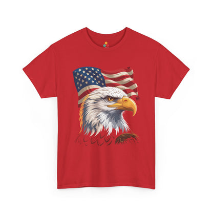 American Flag Eagle Shirt design from TEEZOCA on a t-shirt for Fourth of July Shirts shoppers.
