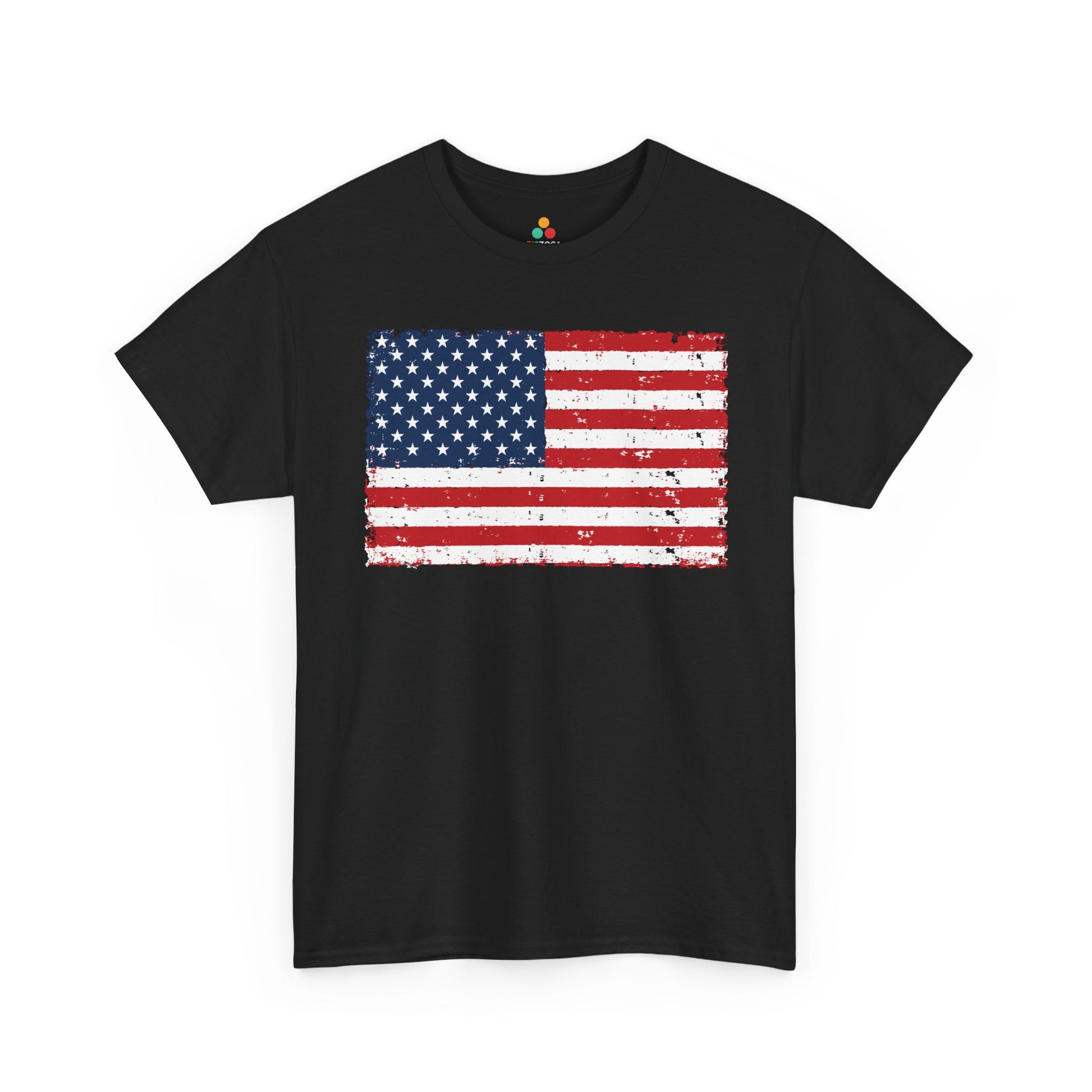 American Flag T Shirt, 4th of July Patriotic USA Flag T-shirt | TEEZOCA t-shirt with a USA flag shirt design made for Independence Day, Memorial Day, and everyday American pride.
