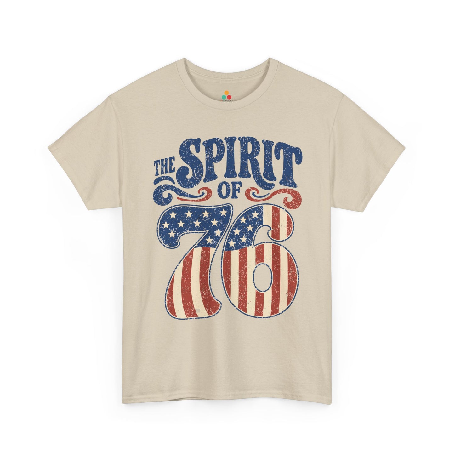 American Spirit Shirt Vintage Americana Graphic T-shirt Gift | TEEZOCA 