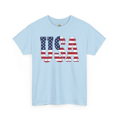 American flag USA shirt T-shirt by TEEZOCA made for BBQs, fireworks, parades, and family matching outfits.
