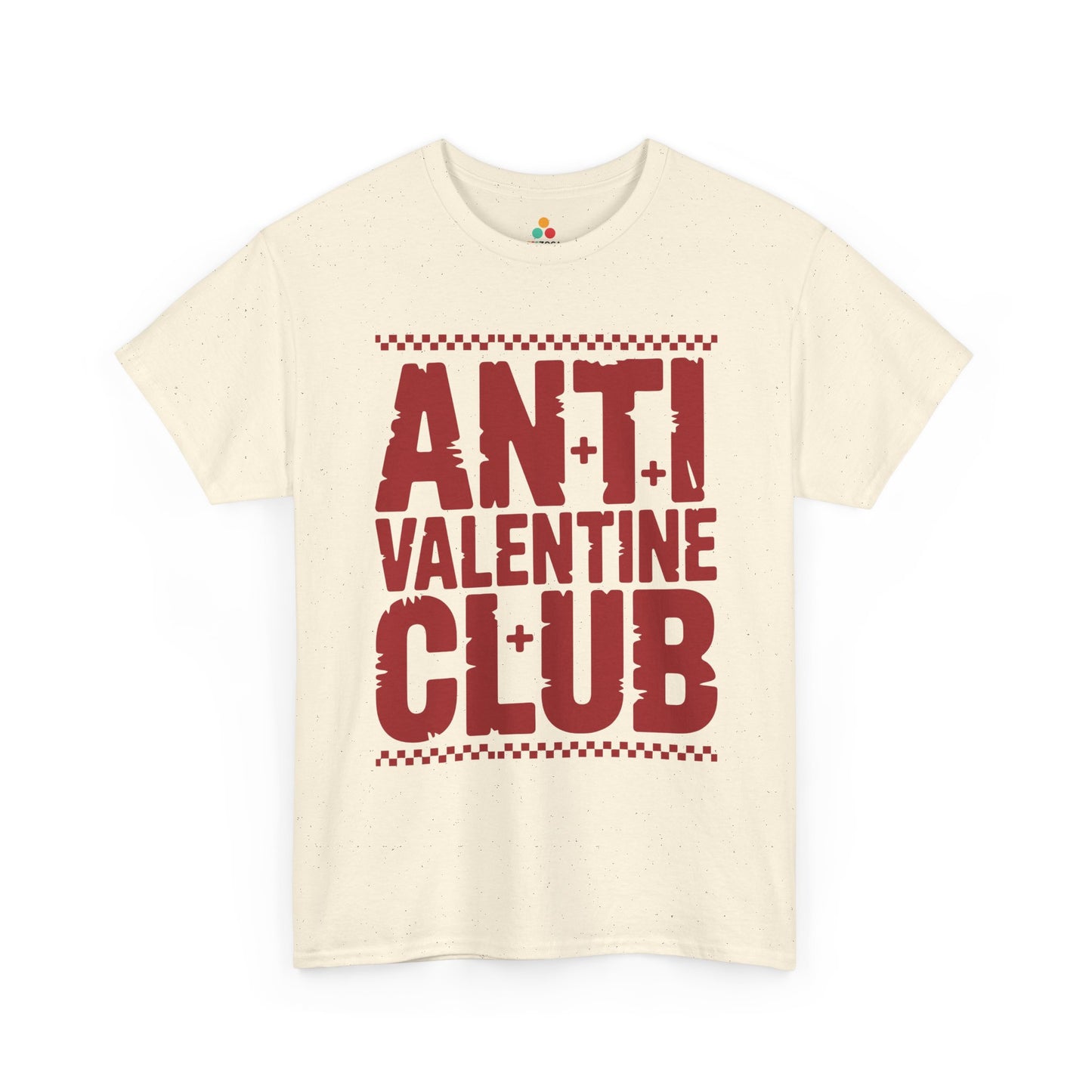 Anti Valentine Club Unisex T-shirt – Bold Statement Graphic for Rebels | TEEZOCA Anti Valentine Club bold typography Unisex T-shirt statement design