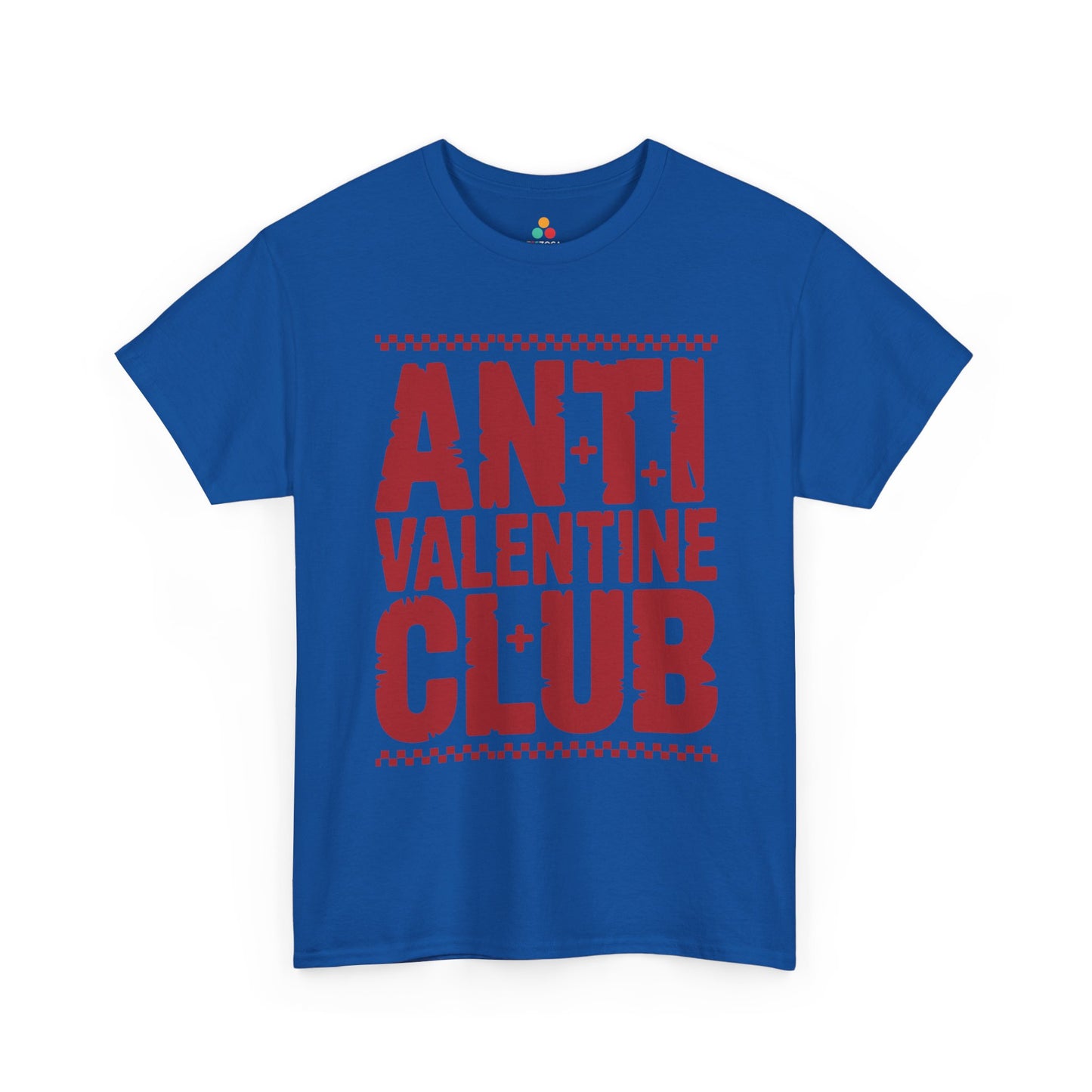 Anti Valentine Club Unisex T-shirt – Bold Statement Graphic for Rebels | TEEZOCA anti valentine attitude graphic Unisex T-shirt