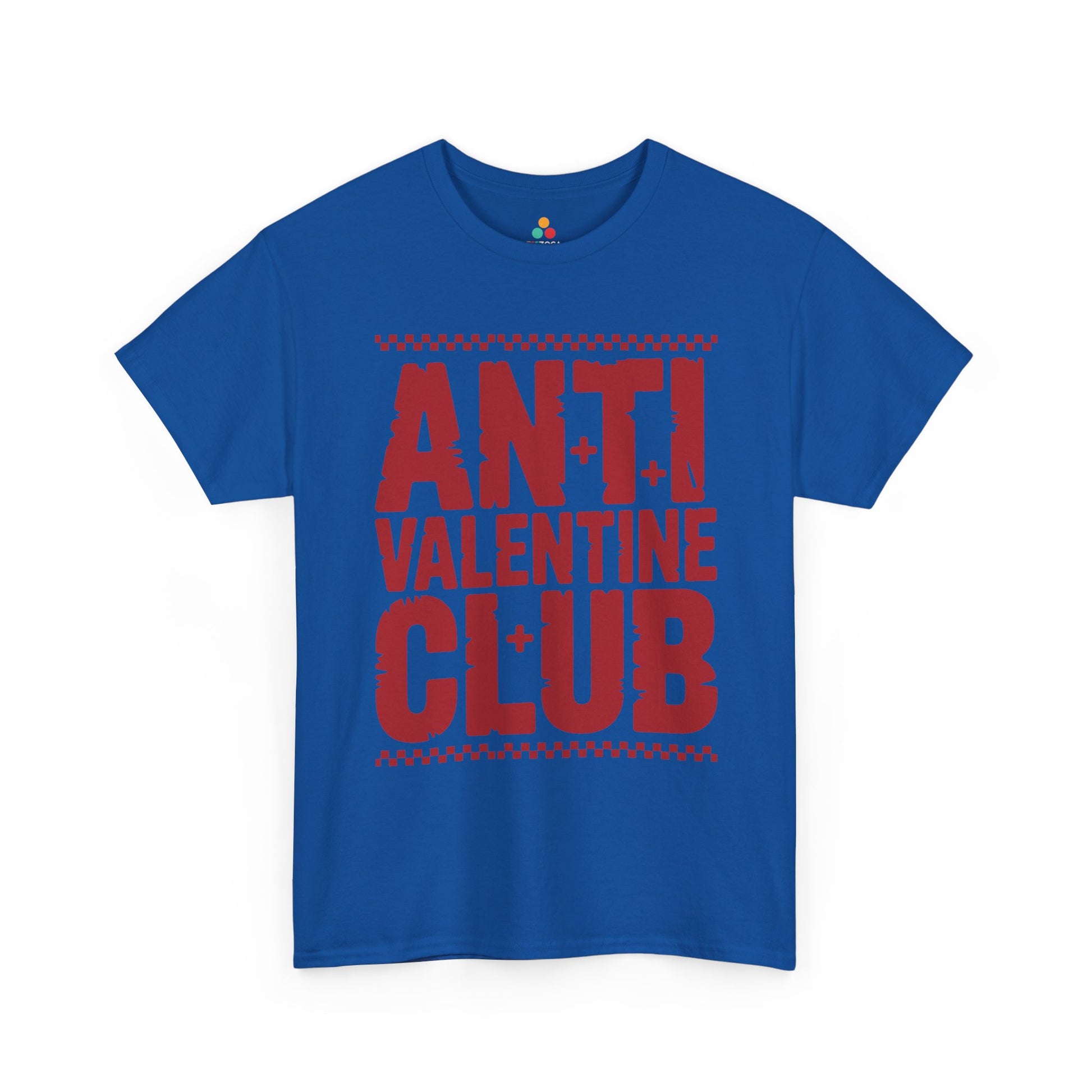 Anti Valentine Club Unisex T-shirt – Bold Statement Graphic for Rebels | TEEZOCA anti valentine attitude graphic Unisex T-shirt