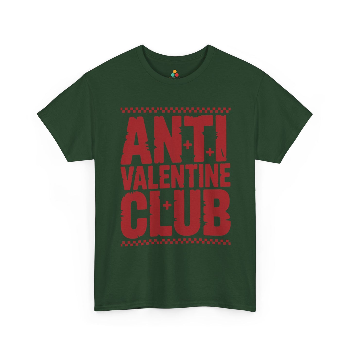 Anti Valentine Club Unisex T-shirt – Bold Statement Graphic for Rebels | TEEZOCA bold anti love statement Unisex T-shirt graphic