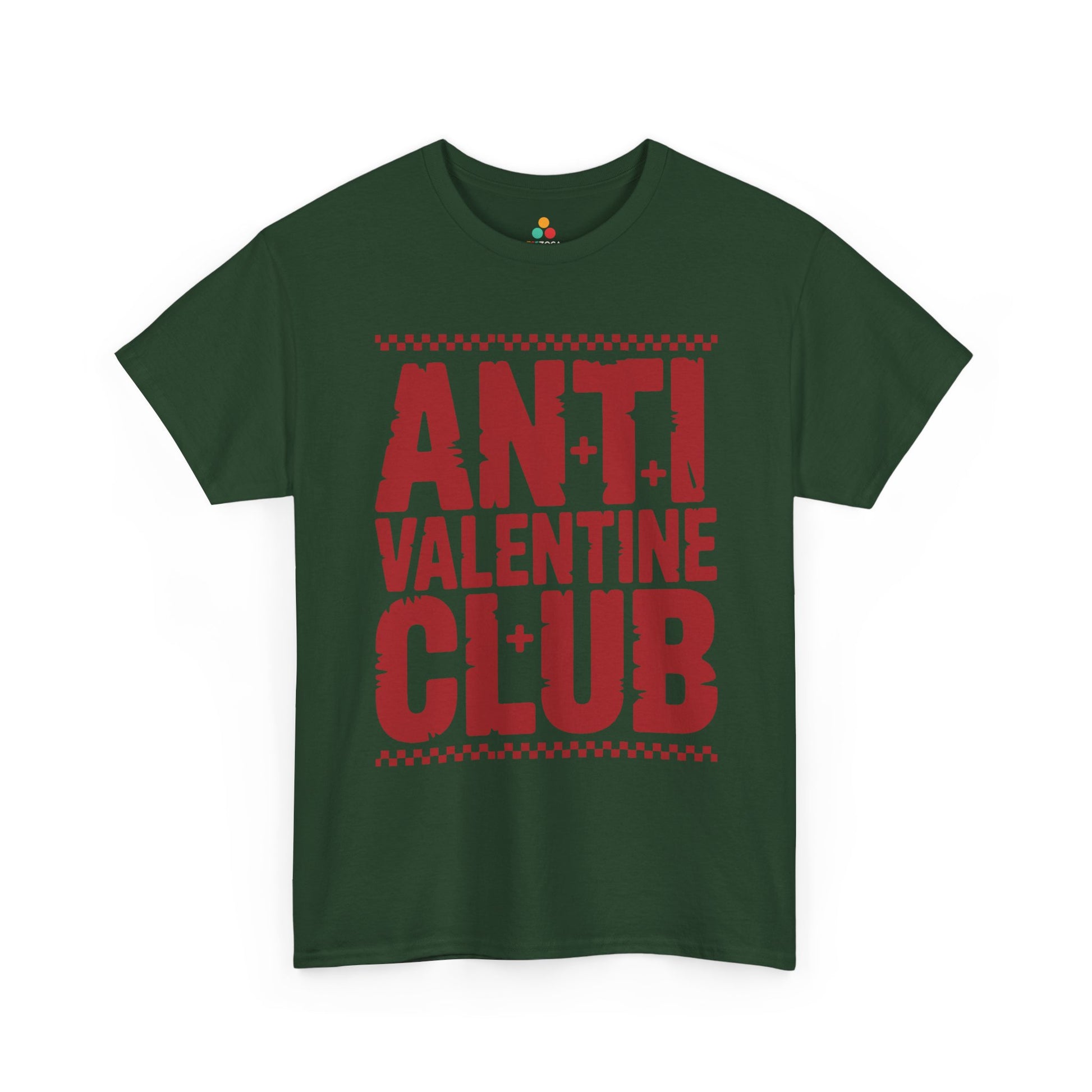 Anti Valentine Club Unisex T-shirt – Bold Statement Graphic for Rebels | TEEZOCA bold anti love statement Unisex T-shirt graphic