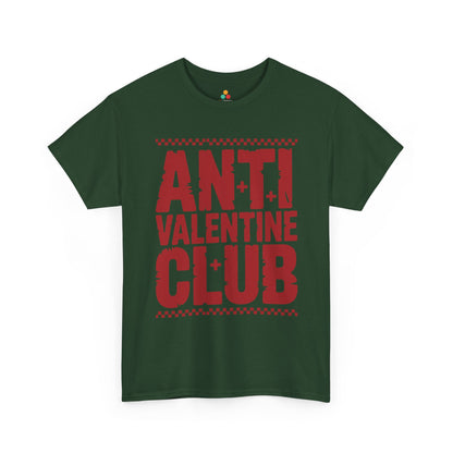Anti Valentine Club Unisex T-shirt – Bold Statement Graphic for Rebels | TEEZOCA bold anti love statement Unisex T-shirt graphic
