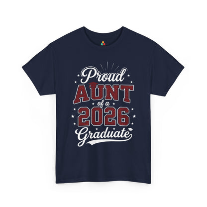 Proud Aunt of a 2026 Graduate Unisex T-shirt Graduation Gift | TEEZOCA 