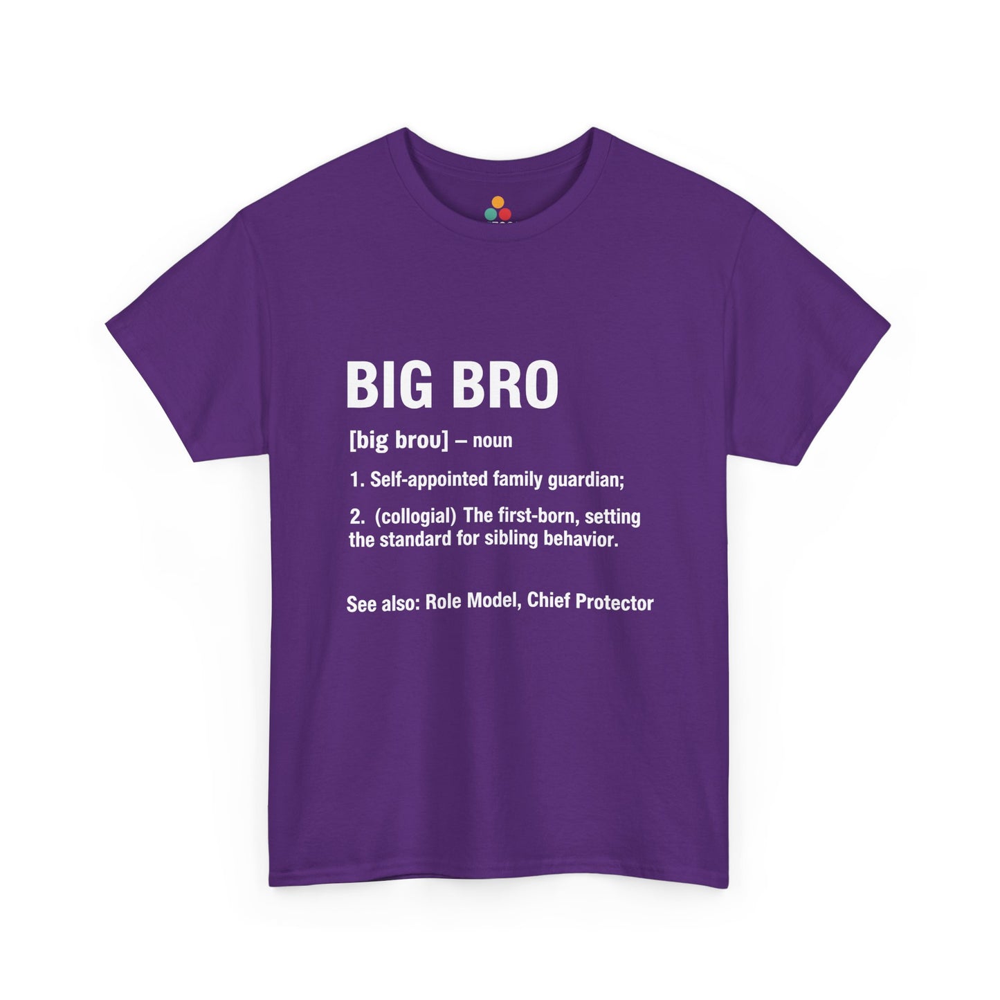 BIG BRO Definition Dictionary T-Shirt – Funny Sibling Gift | TEEZOCA 