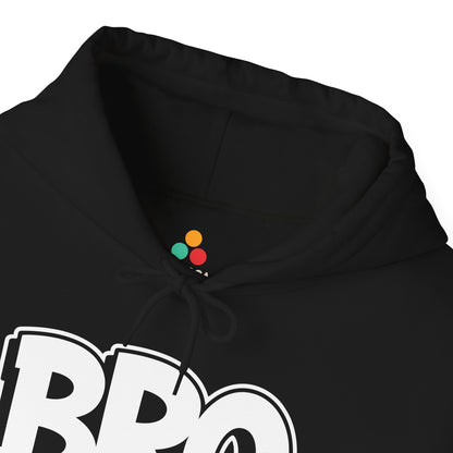 BRO Bold Typography Graphic Unisex Heavy Blend Hoodie | TEEZOCA - TEEZOCA BRO bold typography Unisex Heavy Blend Hoodie minimalist streetwear