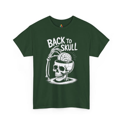 Back to Skul! Skull Brain Graphic Unisex T-shirt – Bold Humor Statement Tee | TEEZOCA 