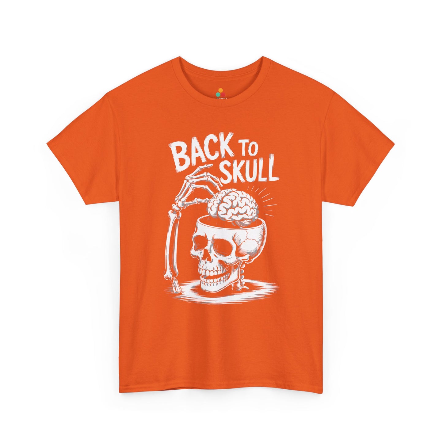 Back to Skul! Skull Brain Graphic Unisex T-shirt – Bold Humor Statement Tee | TEEZOCA 