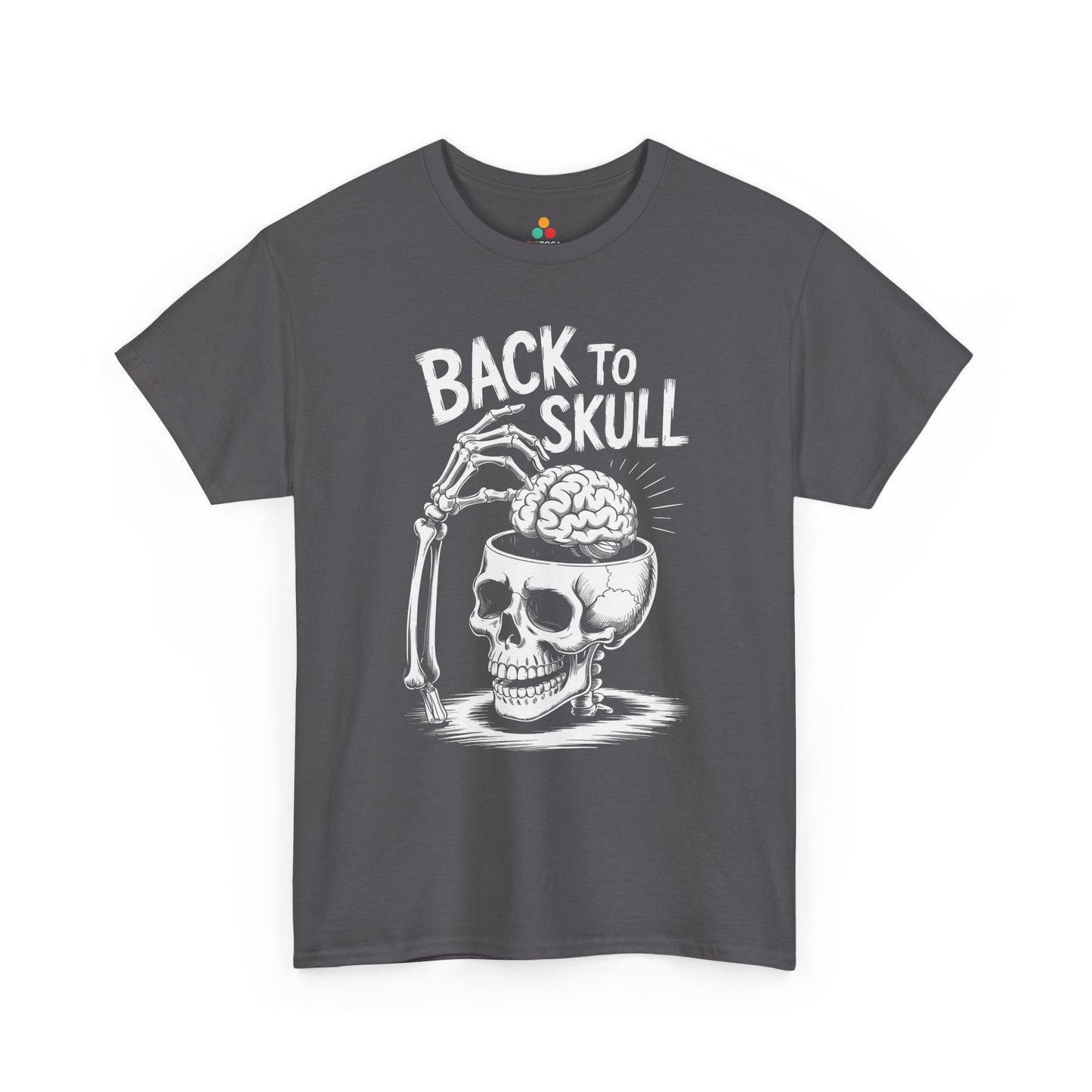 Back to Skul! Skull Brain Graphic Unisex T-shirt – Bold Humor Statement Tee | TEEZOCA 