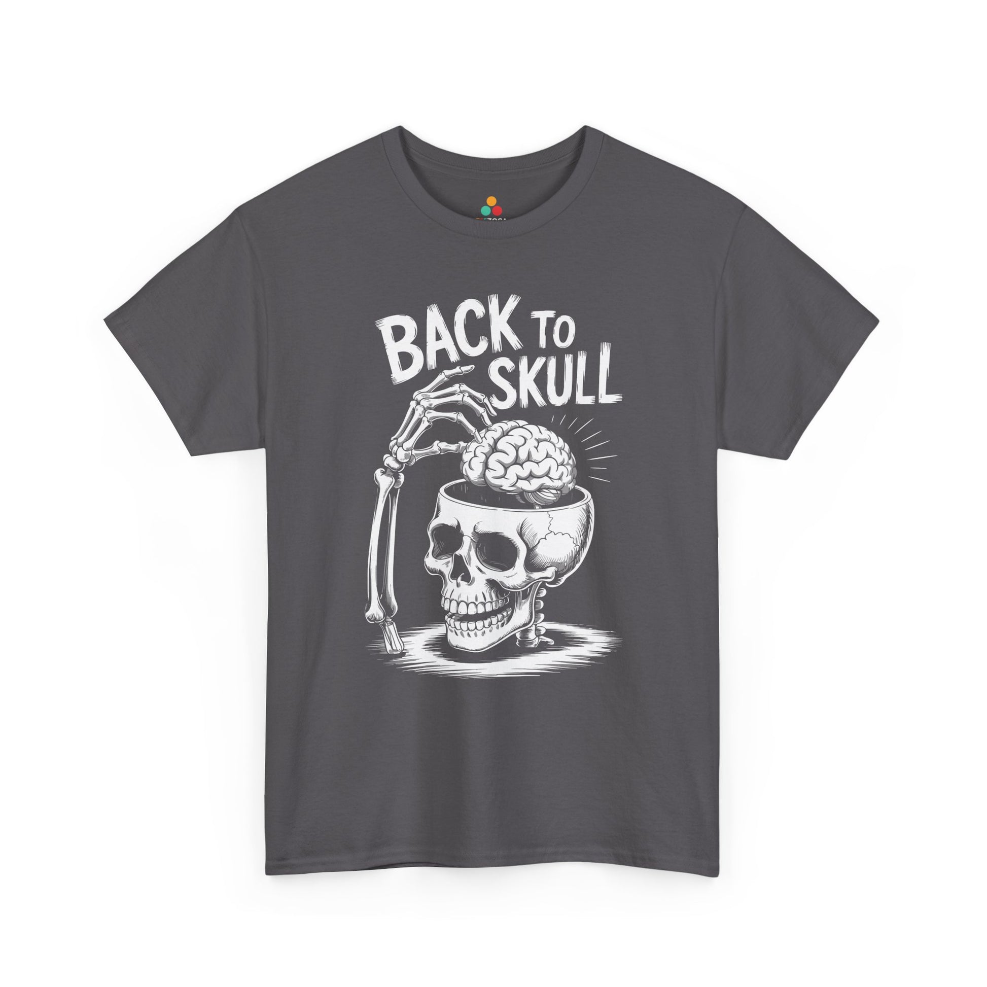Back to Skul! Skull Brain Graphic Unisex T-shirt – Bold Humor Statement Tee | TEEZOCA 
