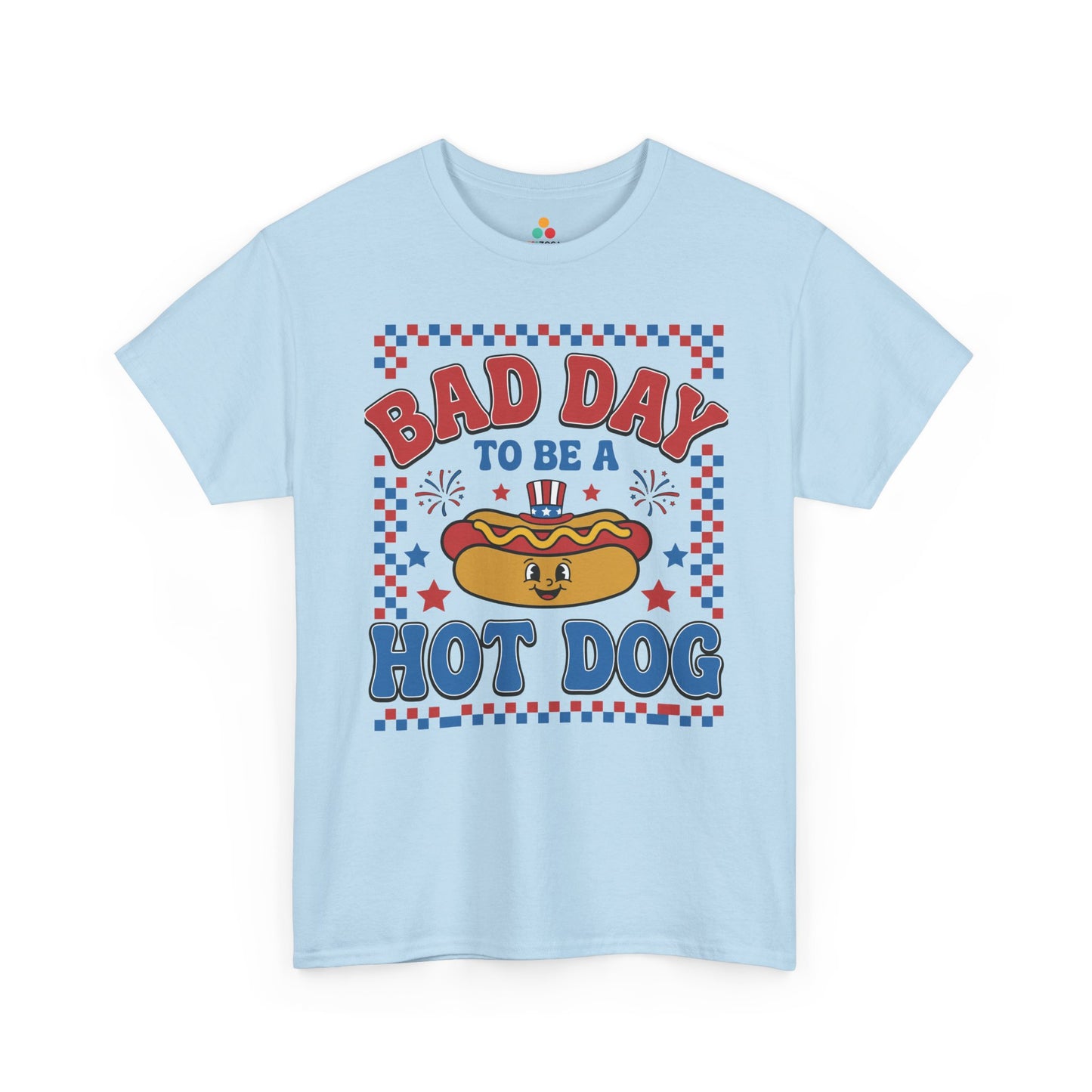 Bad Day To Be A Hot Dog Shirt Retro 4th of July T-shirt Gift | TEEZOCA 